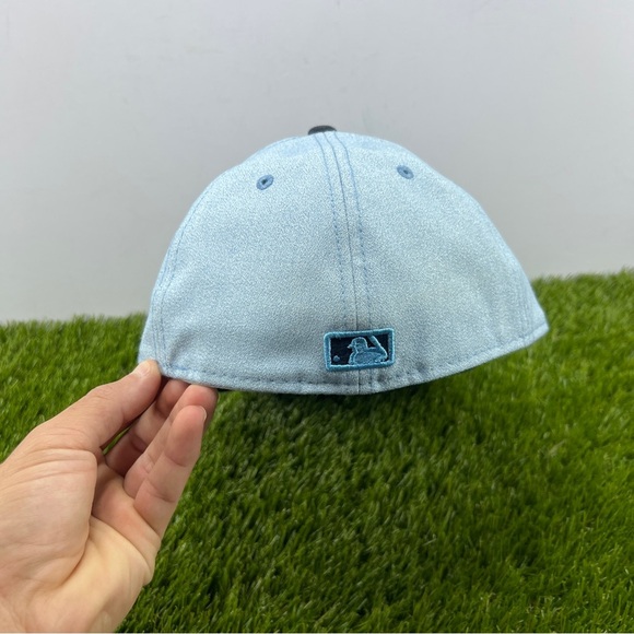 New Era BOSTON RED SOX 59Fifty MLB Baseball  Blue Fitted Hat Cap Size 7 1/4 - Picture 3 of 7